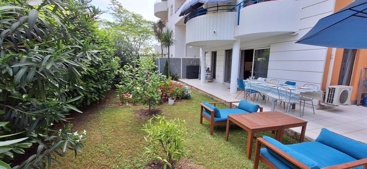 Charmant Appartement Residentiel Avec Terrasse, Jardin Privatif Et Piscine A Cannes Kültér fotó